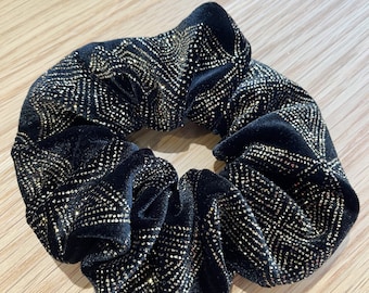 Black scrunchie | Christmas scrunchie | Glitter scrunchie | Hair accessories