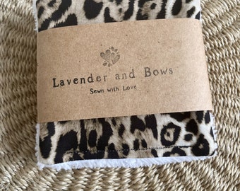 Leopard Print Reusable Wipes | Make up Remover Pads | Reusable Face Wipes | Cotton Pads | Gifts for Mum | Gifts for Wife