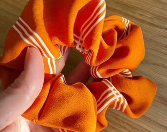 Orange Scrunchie | Autumn scrunchie | Reclaimed scrunchie | Stocking filler for her | Hair accessories | Christmas gift for her