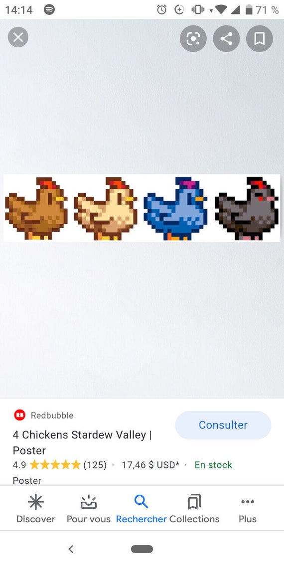 Stardew Valley Chicken Embroidery Patch Etsy