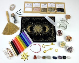 Deluxe Witchcraft Wicca Starter Kit Baby Witch Beginner