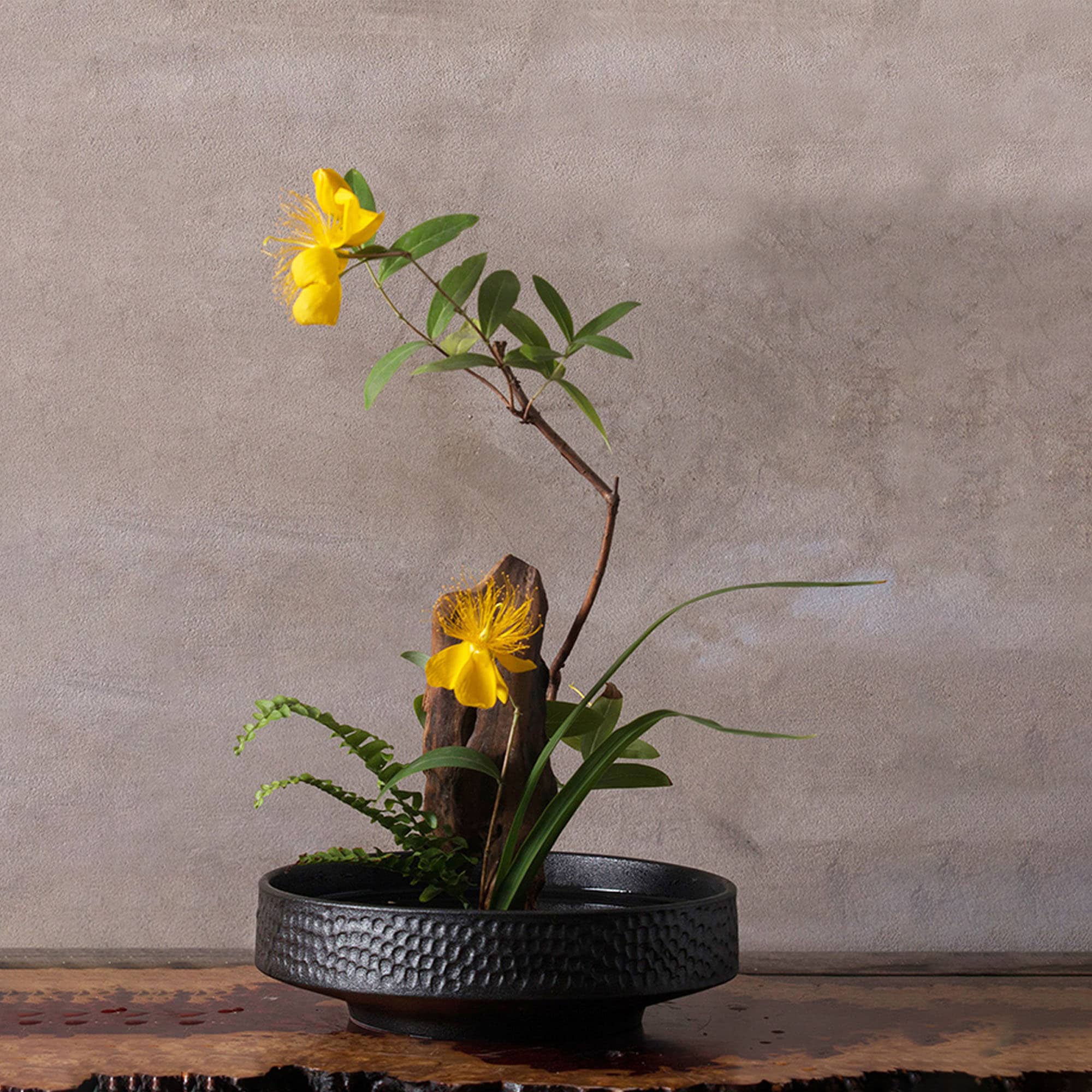 Handmade Ikebana Vase in Hammered Pattern White and Black Etsy