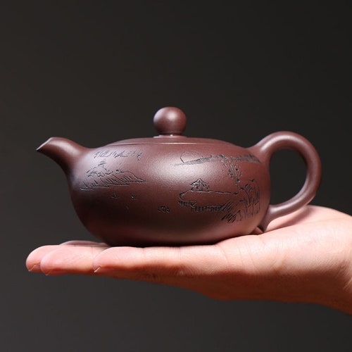 Yixing Zisha Teapot Value Set Traditional Chinese Clay Teapot Etsy