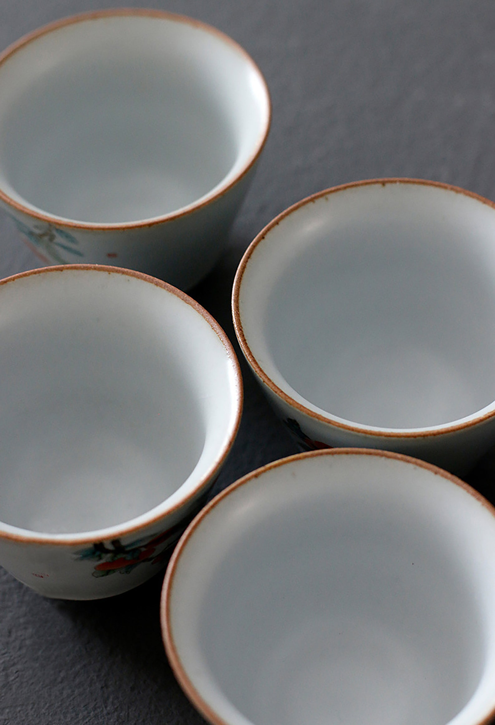 Handmade RUYAO Porcelain Teacup Value Set 5 Cups Etsy Canada