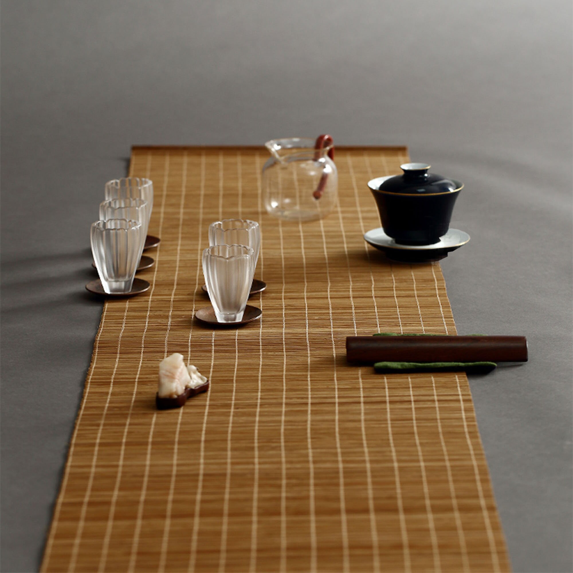 All Natural Handmade Bamboo Tea Mat Place Mat Tea Set - Etsy UK