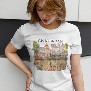 Amsterdam Shirt - Amsterdam Travel, Netherlands Shirt, Amsterdam Sweater, Travel Crewneck, Netherlands Tshirt Holland Souvenir UNISEX