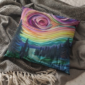 Northern Lights - Broadcloth Pillow, Aurora Borealis, Iceland, Alaska, Scandinavia, Nature Home Decor