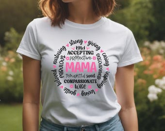 Mama Attributes Tee for Moms - Gift for Mother's Day, Mommy T-Shirt, New Mom Gift, Inspirational Shirt