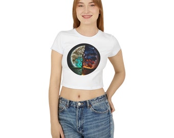 Levensboom baby-T-shirt dames - natuur grafisch T-shirt, shirt boho-stijl, hippiekleding, Moederdagcadeau, yogatop