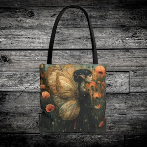 Fairy Tote Bag - Magical Woodland Fairy Design, Whimsical Fairy Tote, Enchanted Forest Tote Bag, Fairy Lover Gift, Nature Inspired Tote