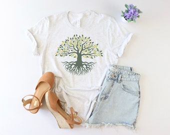 Tree Of Life - Unisex Jersey Short Sleeve Tee, Spiritual Shirt, The Sacred Tree, Nature, Graphic Tshirt, Meditation, YOGA, Gift Idea