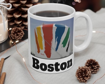 BOSTON Massachusetts - Coffee/Tea Mug 11oz Souvenir-Water Tank-Quincy-Landmark-Dorchester