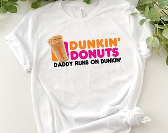 Dad Iced Coffee Shirt - Unisex korte mouw T-shirt, grafisch tshirt, vaderdag, cadeau voor papa, cafeïneverslaafde, zomerdrank