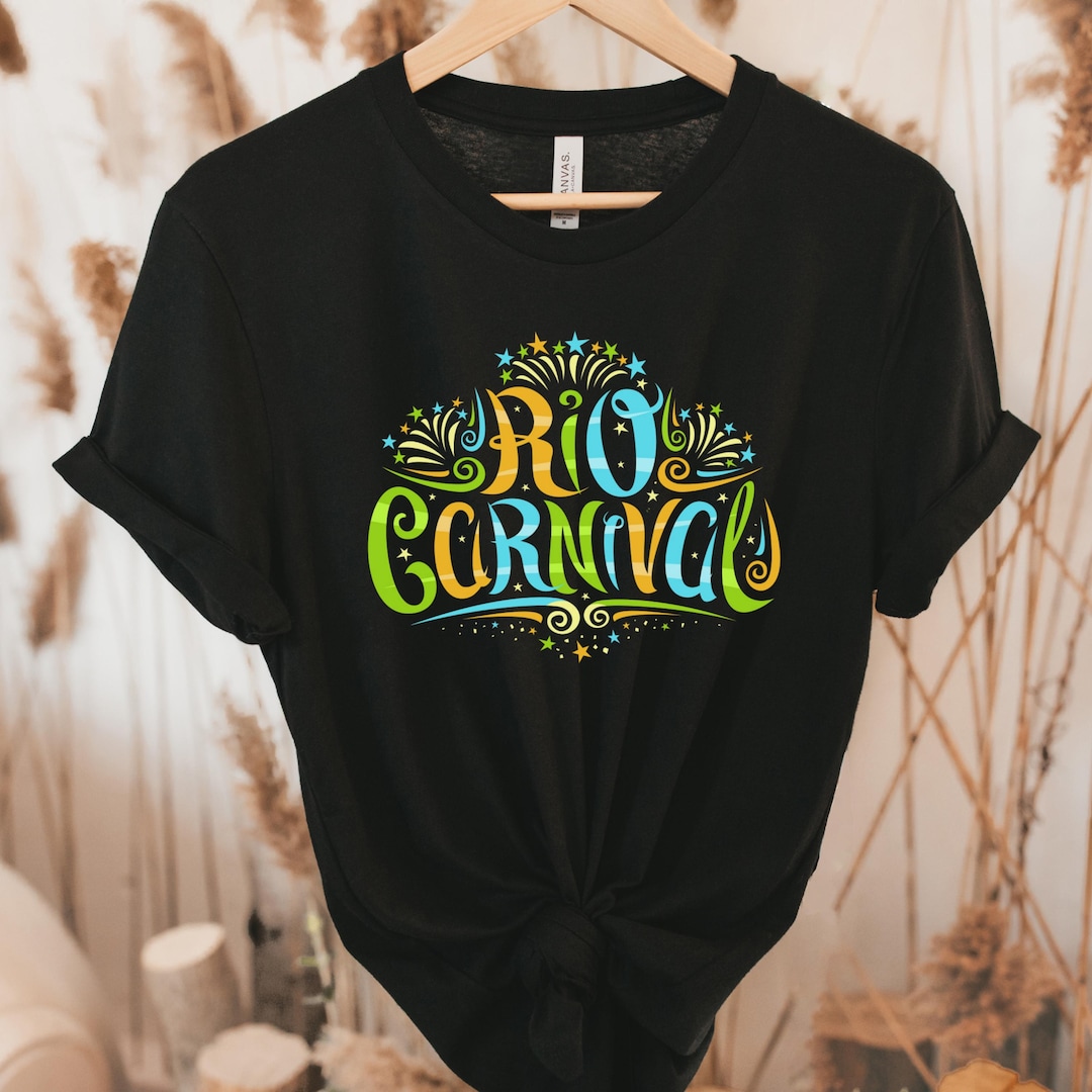 Rio Carnival Short Sleeve Tee - Vibrant Festival Shirt for Celebrations ...