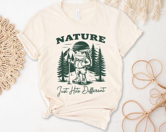 Nature Explorer Tee - Just Hike Different, Outdoor Shirt, Adventure Apparel, Gift for Hikers, Nature Lover T-shirt