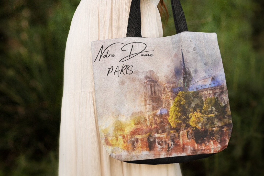Notre Dame - Tote Bag, Paris France, Latin Quarter Cathedral, Sienne