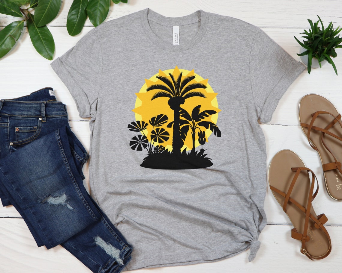 Palm Tree Shirt-Summer Shirt Beach Shirt Tree Shirt | Etsy