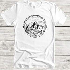 Machu Picchu - Unisex Short Sleeve Tee, Incan Ruins, Peru Shirt, Peruvian Souvenir