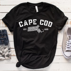 Cape Cod Shirt - Unisex Short Sleeve Tee, Graphic Tshirt, Massachusetts, New England, Souvenir, Chatham, Provincetown