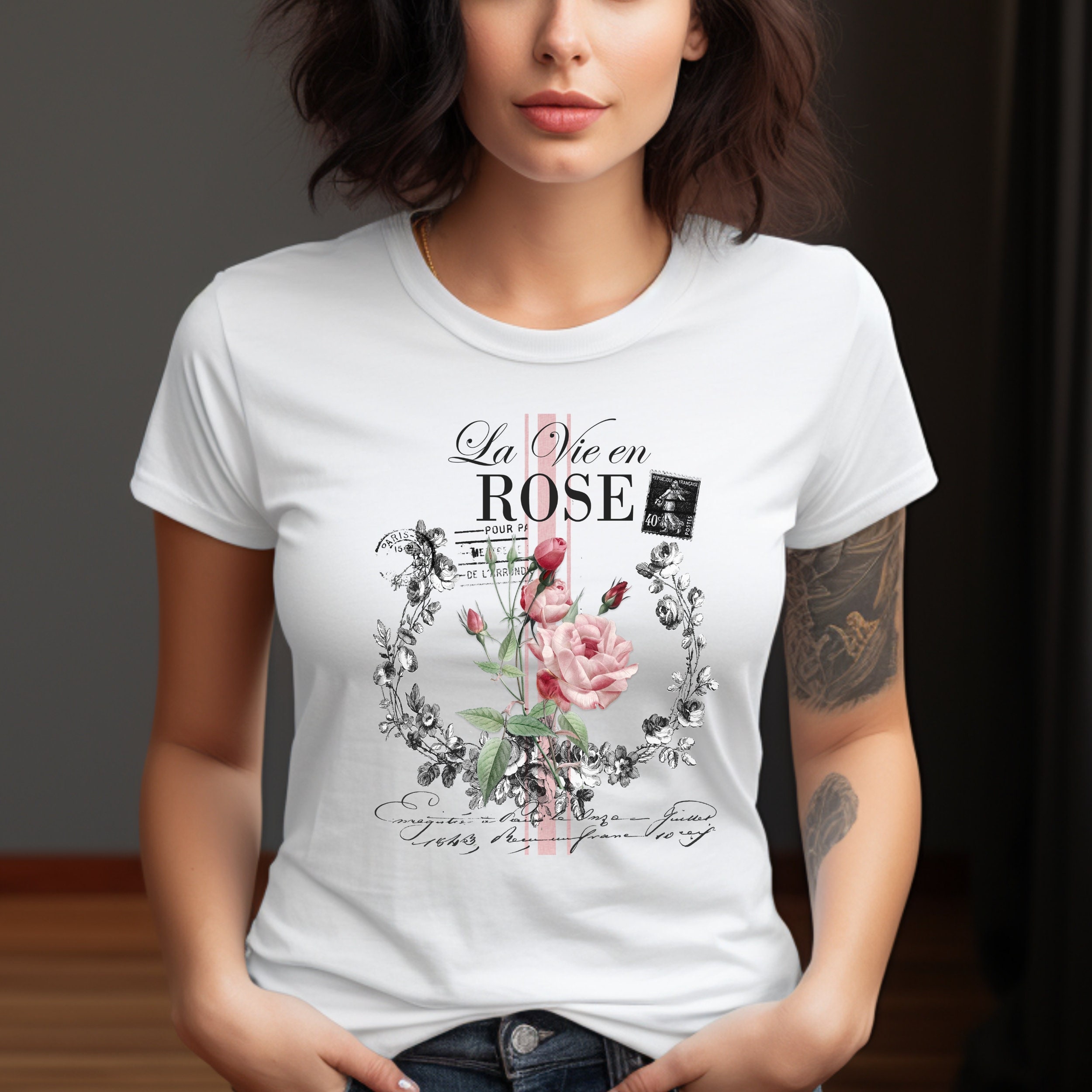 La Vie En Rose Shirt - Etsy