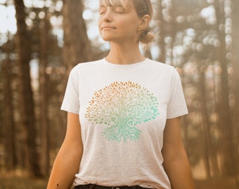 Multi Colored Tree - Graphic Tee, Tree of Life Tshirt, Yoga Shirt, Gift for Yogi