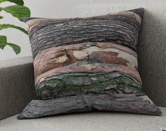 Natural Wood Logs - Broadcloth Pillow, Log Cabin Décor, Log Cabin Pillow, Wood Gifts, Wood Pillow Log, Unique Rustic Décor, Country Décor