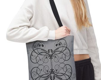 Elegant Butterfly Tote Bag - Stylish Shoulder Bag, Perfect Gift for Nature Lovers, Eco-Friendly Shopping Tote, Fashionable Accessory
