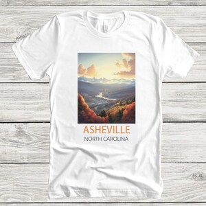 Asheville Landscape Tee - Scenic South Tee, Nature Love T-Shirt, Travel Souvenir Shirt, Outdoor Adventure Tee, Gift for Nature Lovers