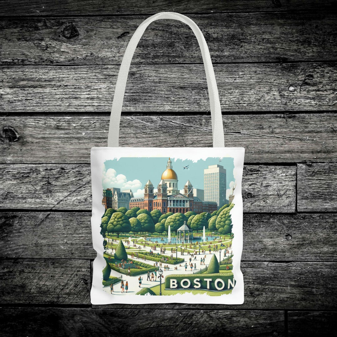 BOSTON - Tote Bag (AOP), Park Street, Boston Common, Massachusetts