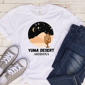 YUMA Desert Shirt, Arizona Shirt, Southwest Shirt, Cactus Plants, Desert Adventure Shirt, Cactus Scene Shirt, Desert Life Cactus