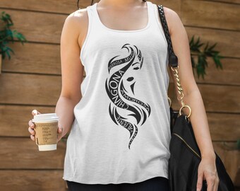 Woman Empowerment - Ideal Racerback Tank Top, Latina Shirt, Chingona, Chicana, Mexican, Spanish Shirt
