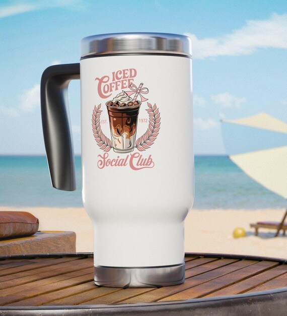 Iced Coffee Social Club Travel Mug 14oz - Insulated Coffee Tumbler, Perfect  Gift for Coffee Lovers, Travel Accessory, Barista Style - Etsy