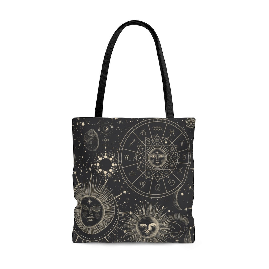ZODIAC-AOP Tote Bag-star Sign-horoscope-celestial-great Gift Idea