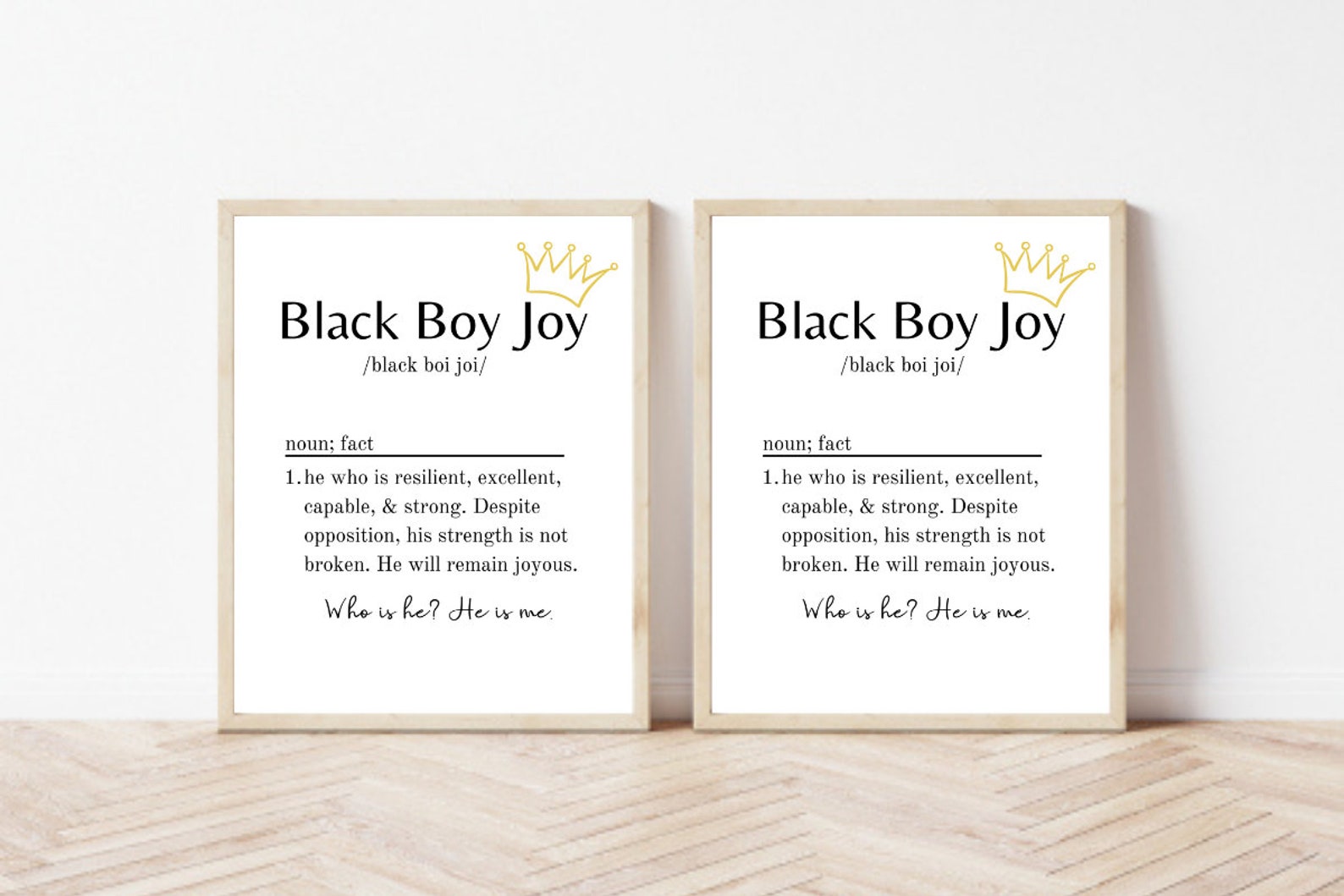 Black boy joy print definition black excellence Etsy
