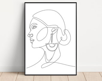 One Line Figure Art - Etsy