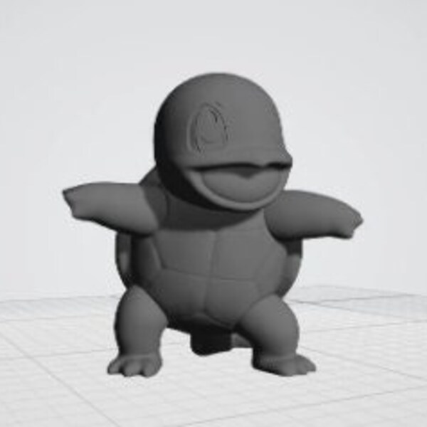 4" Squirtle (Pokemon) gcode file for Creality Ender3 Longer LK4 PrusaMK3S Anycubic Mega Zero 3D Print Ready Model