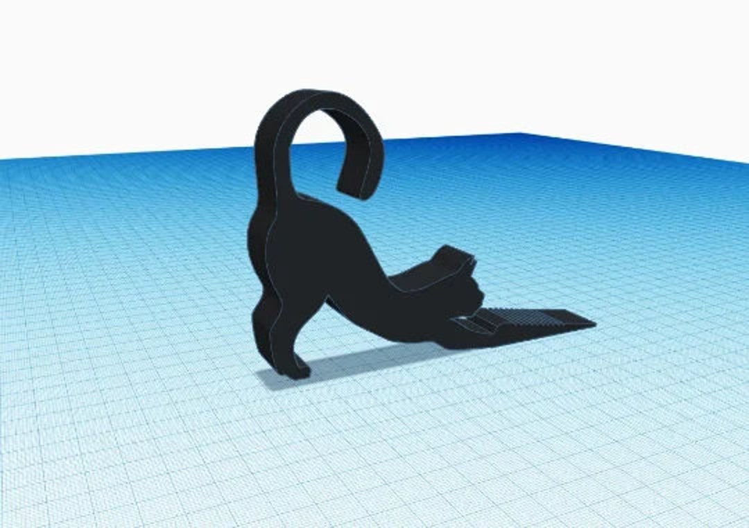 Cat.gcode Cat Door Stopper STL File for 3D Print AND Gcode for Creality Ender 3 ...