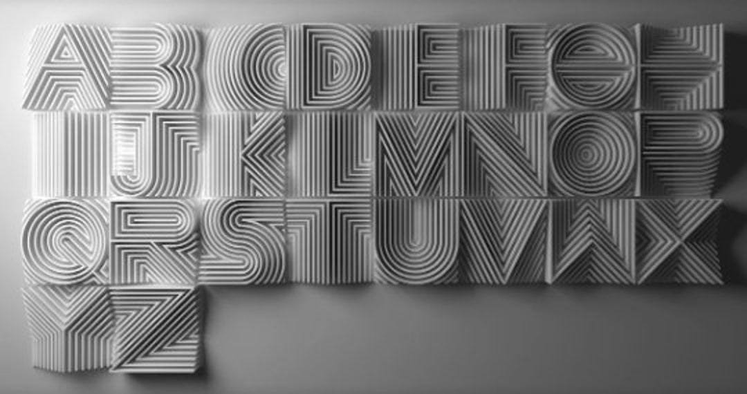Heatwave 3d Printable Typeface All Letters and Numbers - Etsy