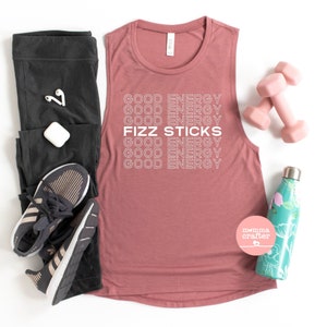 Fizz Sticks Shirt, Bon Babe, Arbonne, Tank Top for Her, Christmas Gift for Her, Birthday Gift, Fizz Shirt. Arbonne Shirt, Muscle Tank Top