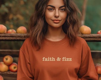 Arbonne Faith and Fizz Sweatshirt, Bon Babe Crewneck, Arbonne Shirt, Fizz Sweater, ENVP, Team Gifts, Birthday, Consultant, Christmas Gift