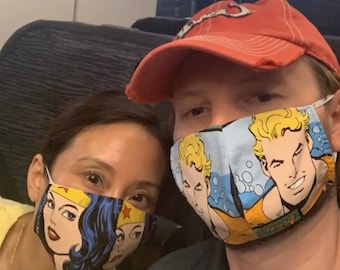 Super Heroes Face Mask: Choose one of eight