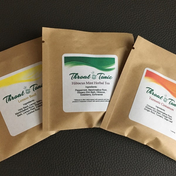 Throat Tonic Herbal Tea Sample Pack