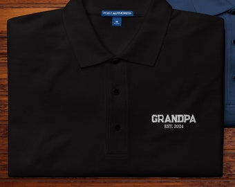 Grandpa est. 2024 - Men's Premium Polo