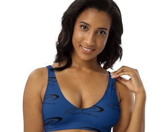 Baja Bikini Top - Royal Blue Baja - Recycled padded bikini top