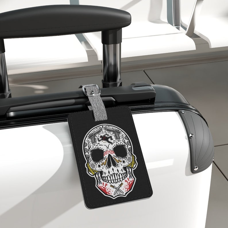 SEHIA Skull Luggage Tag | Etsy