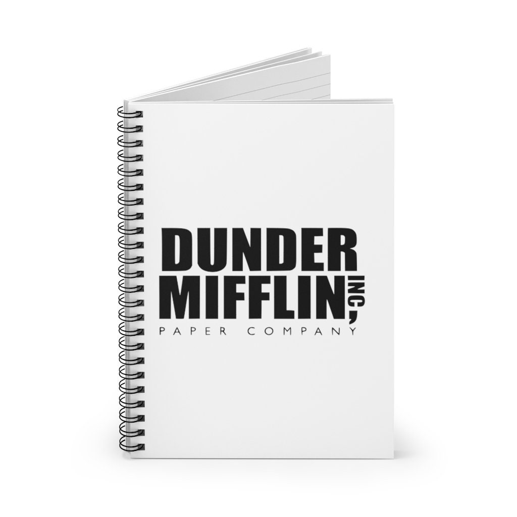 The Office - Dunder Mifflin Paper Company Logo - Black | Spiral Notebook