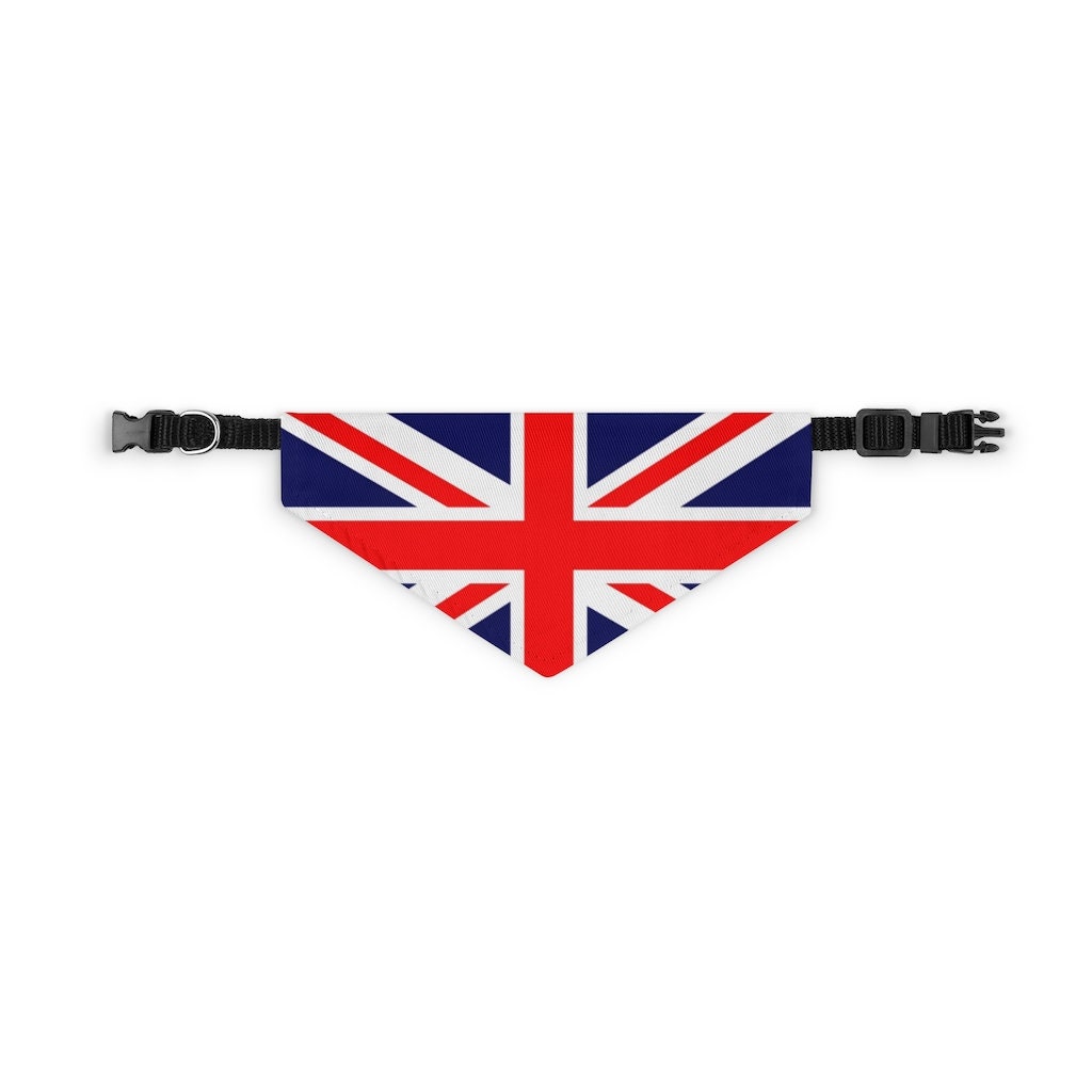 UK Flag Dog Bandana Union Jack United Kingdom Flag Pet Etsy