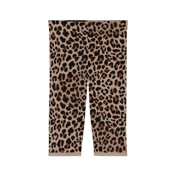 Animal print capri leggings hot sale