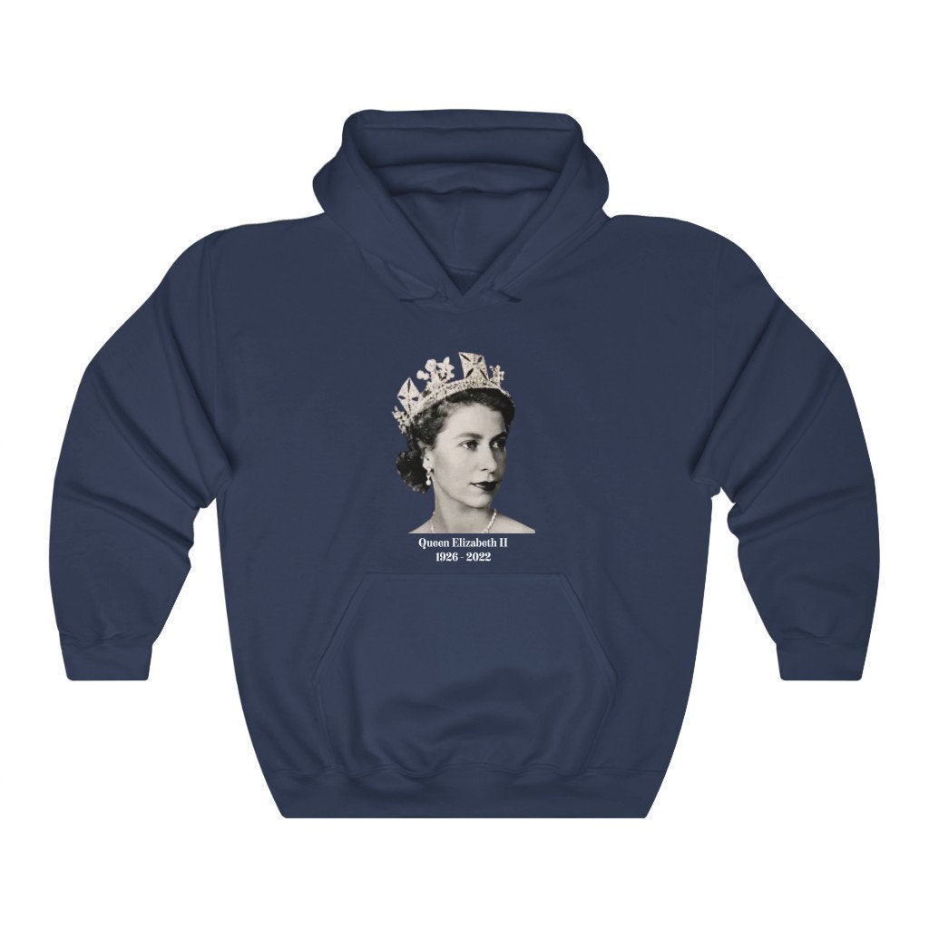 Discover Made in UK - Queen Elizabeth Sweatshirt - RIP Queen - God Save the Queen - Unisex Heavy Blend Hooded Sweatshirt