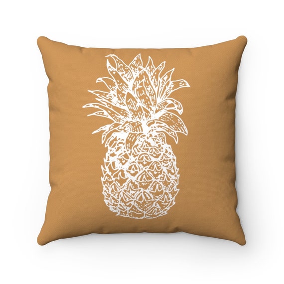 Nautical Theme Brown Spun Polyester Square Pillow Lake House Pineapple 4 sizes Beach House Nautical Theme Brown Spun Polyester Square Pillow Lake House Pineapple 4 sizes Beach House